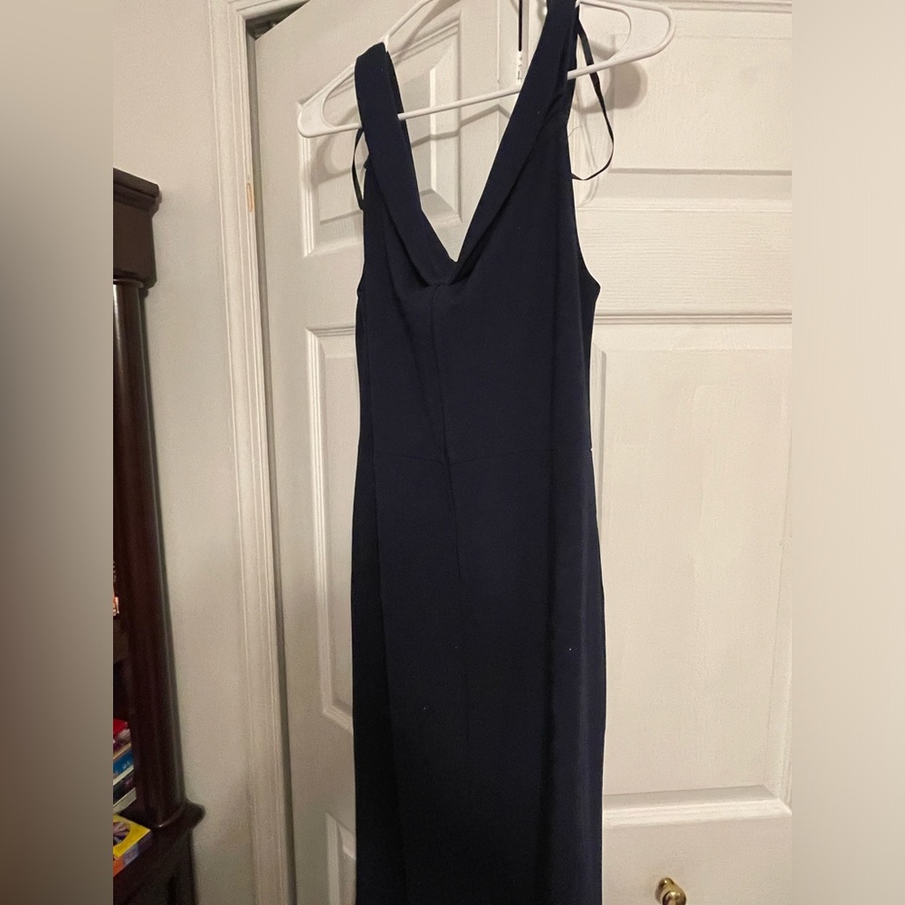 Navy Blue with Glitter Long Dress. Worn Twice. HOCO Dress